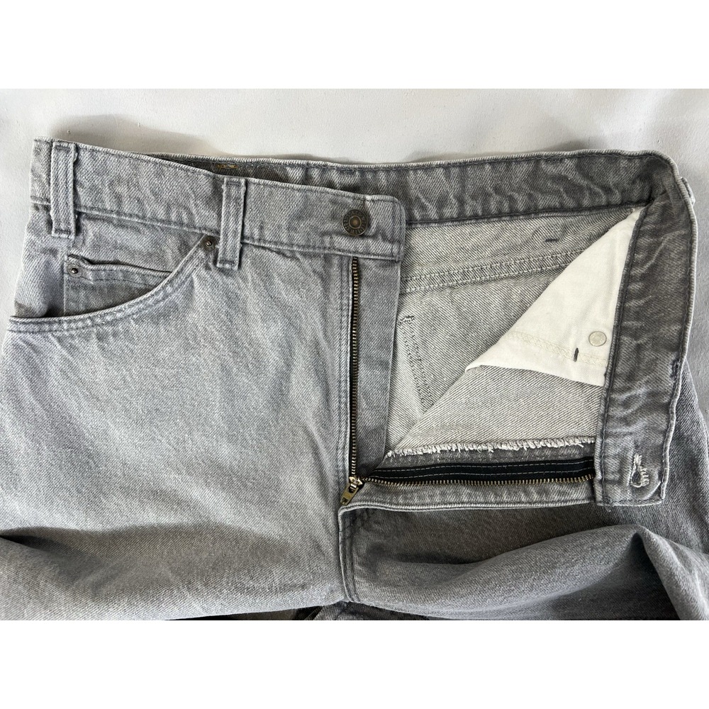 VTG 90s Levis 550 Jeans Mens 33x32 Gray Loose Comfort Fit Tapered Streetwear - Picture 4 of 16
